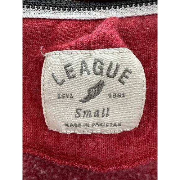 League Collegiate Womens Sweatshirt Size Small Ole Miss Red 1/4 Zip Pullover - Picture 4 of 11